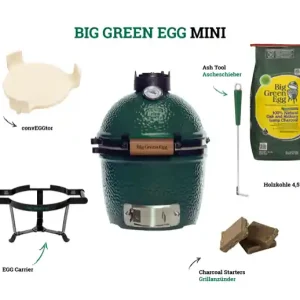 BIG GREEN EGG Mini Keramikgrill Starterset Rostdurchmesser 25 cm Nur Für Kurze Zeit